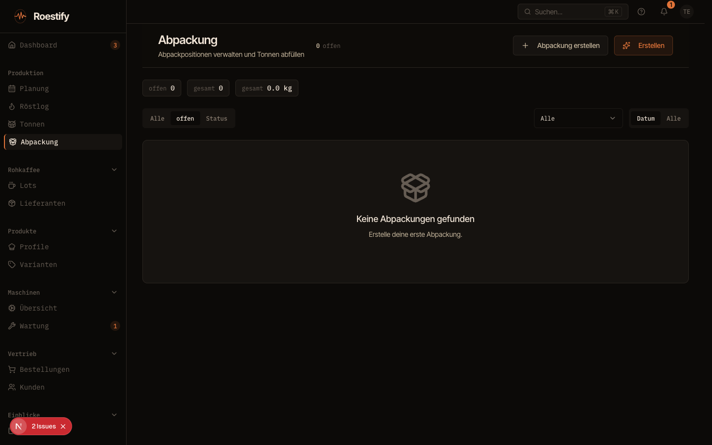 Abpackung